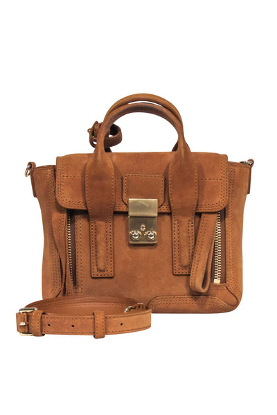 Current Boutique-3.1 Phillip Lim - Tan Brown Suede "Pashil" Crossbody Bag