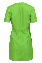 Current Boutique-3.1 Phillip Lim - Lime Green Grommet Trim Short Sleeve Dress Sz 6