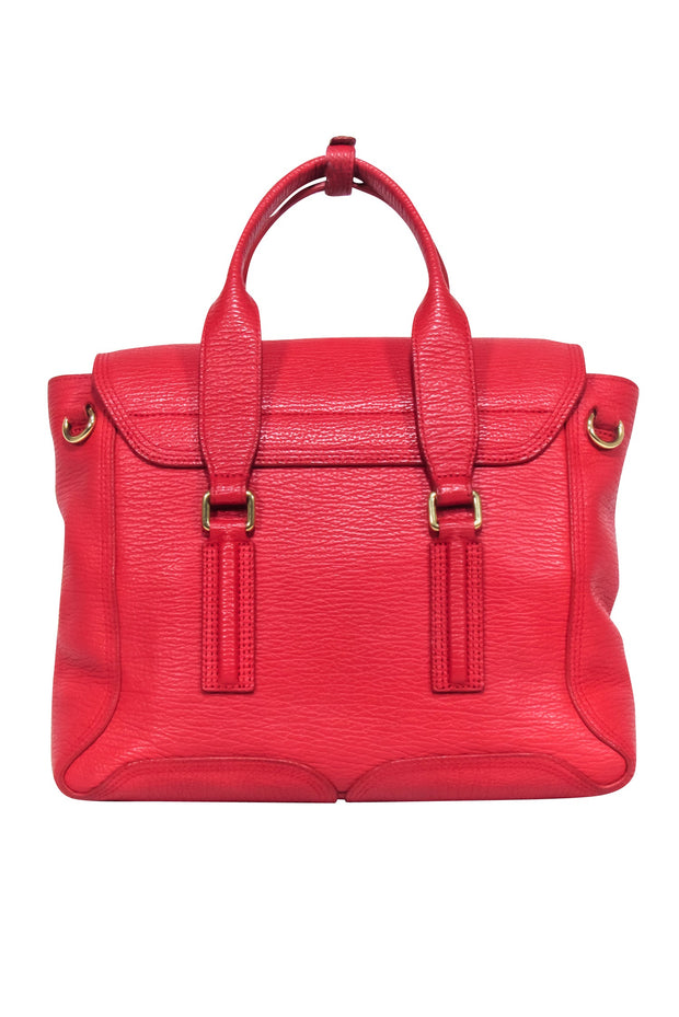 Current Boutique-3.1 Phillip Lim - Red Leather Pashli Satchel Bag