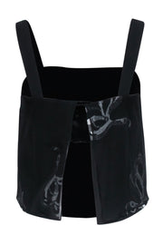 Current Boutique-3.1 Phillip Lim - Black Sleeveless Crop Blouse Sz 2