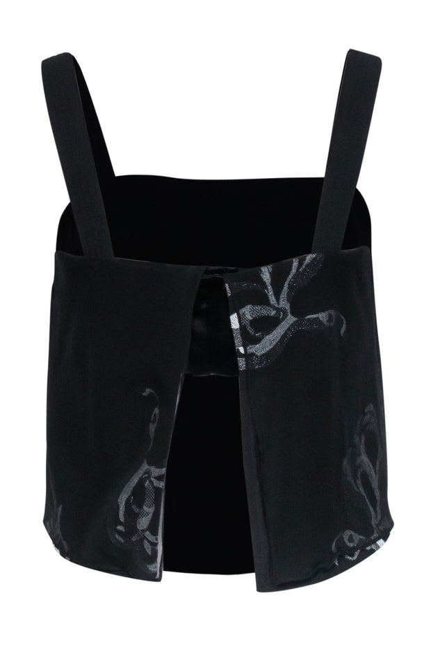 Current Boutique-3.1 Phillip Lim - Black Sleeveless Crop Blouse Sz 2