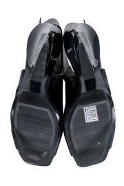 Current Boutique-3.1 Phillip Lim - Black Open Toe Cutout Short Boots Sz 9