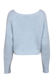 Current Boutique-3.1 Phillip Lim - Light Blue Wool & Mohair Blend Cropped Sweater Sz XS