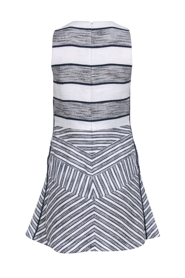 Current Boutique-3.1 Phillip Lim - Ivory, Navy, & Black Sleeveless Dress Sz 6