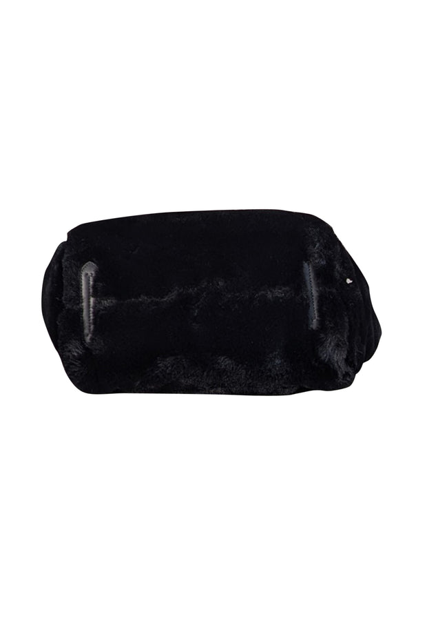 Kate Spade - Black Faux Fur Medium Tote - Current Boutique