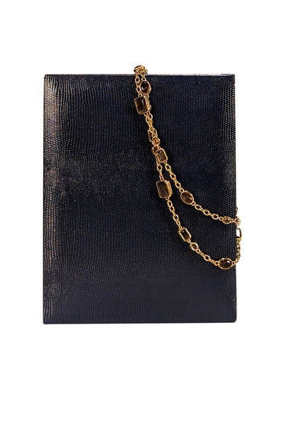 Brooks Brothers - 14K Gold Plated Metal Necklace w/ Genuine Tigers Eye Topaz Glass - Current Boutique