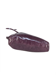 Isabel Marant - Dark Purple Leather " Nessa" Crossbody Bag - Current Boutique