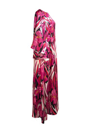 La DoubleJ - White Multi Floral Print Maxi "Sorella" Dress Sz - Current Boutique
