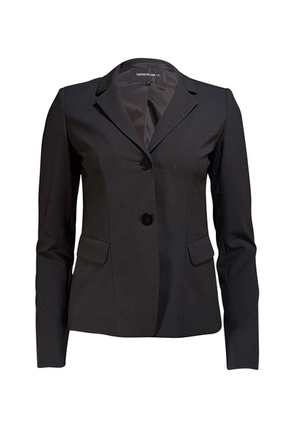 Lafayette 148 - Black Wool Two-Button Blazer Sz 0