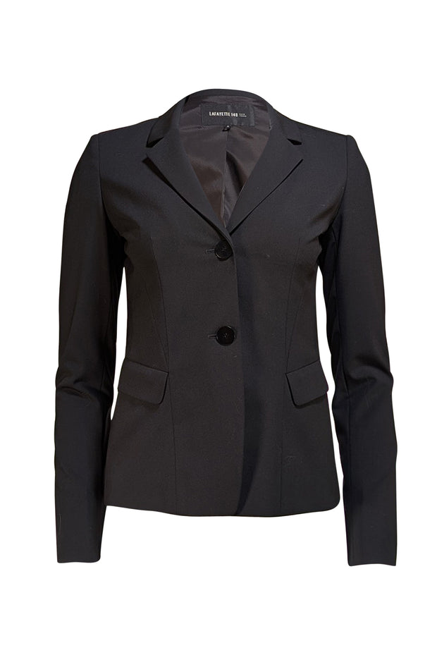 Lafayette 148 - Black Wool Two-Button Blazer Sz 0