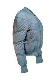 Isabel Marant - Blue Teal Puffer Jacket Sz 10 - Current Boutique
