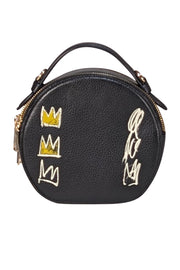 Coach - Black Leather Jean Michel Basquiat Canteen Crossbody Bag