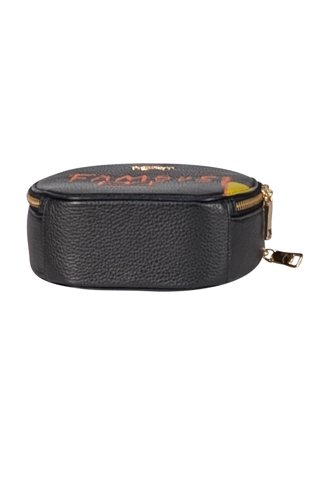 Coach - Black Leather Jean Michel Basquiat Canteen Crossbody Bag
