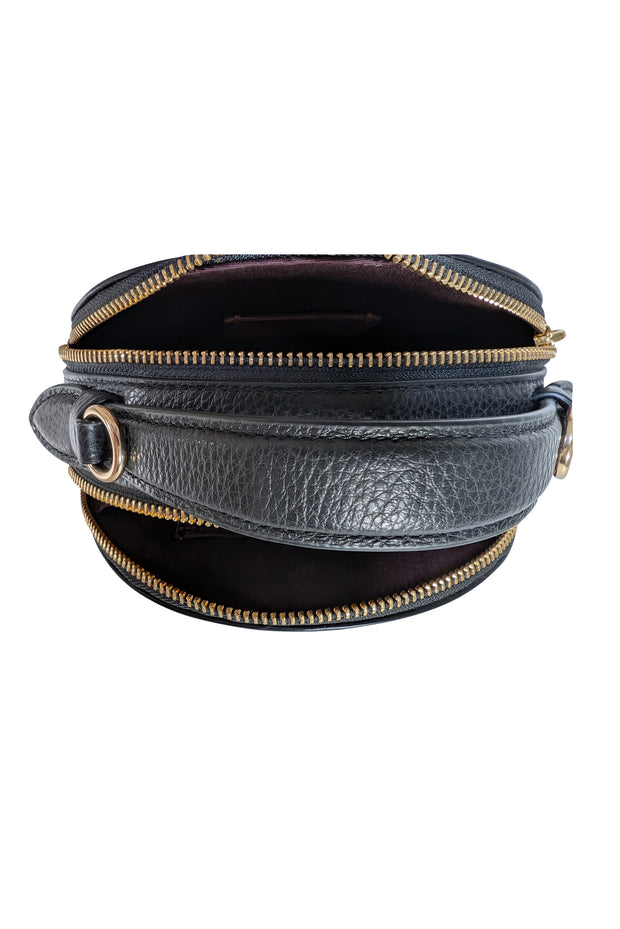 Coach - Black Leather Jean Michel Basquiat Canteen Crossbody Bag