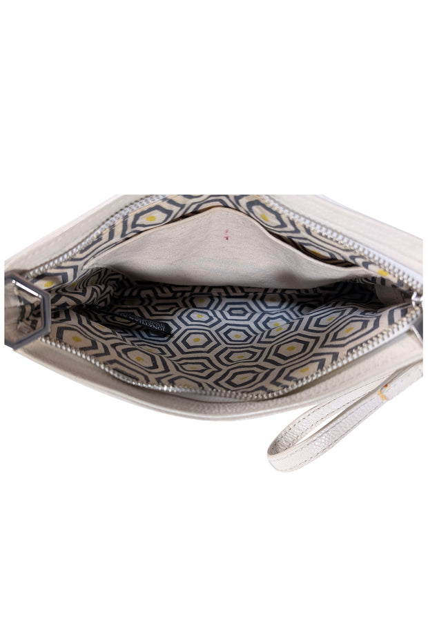 Jonathan Adler - Ivory Leather Rhinestone "Love" Bag