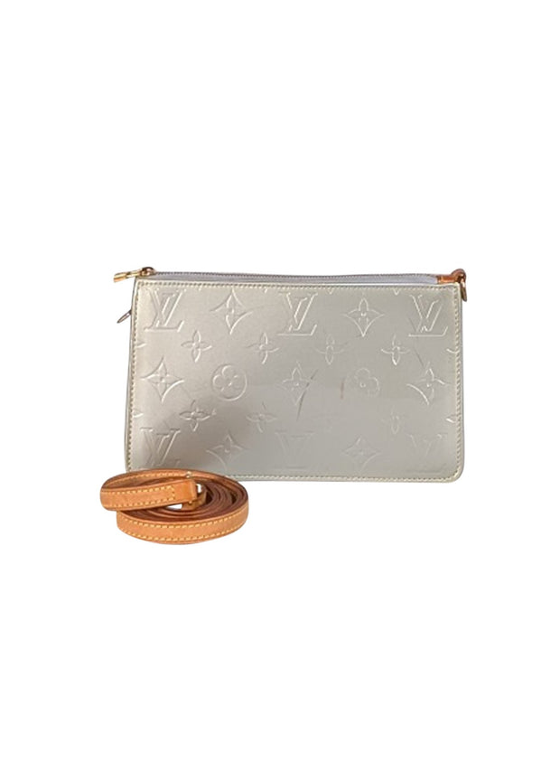 Louis Vuitton - Grey Vernis Pochette Crossbody Bag - Current Boutique