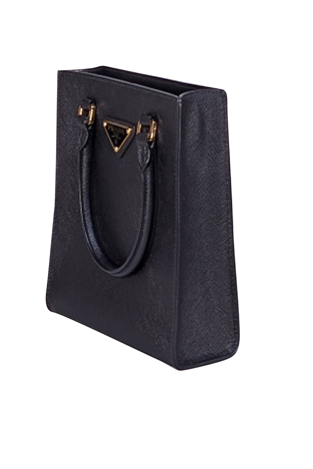 Prada - Black Saffiano Leather Lux Small Crossbody Bag