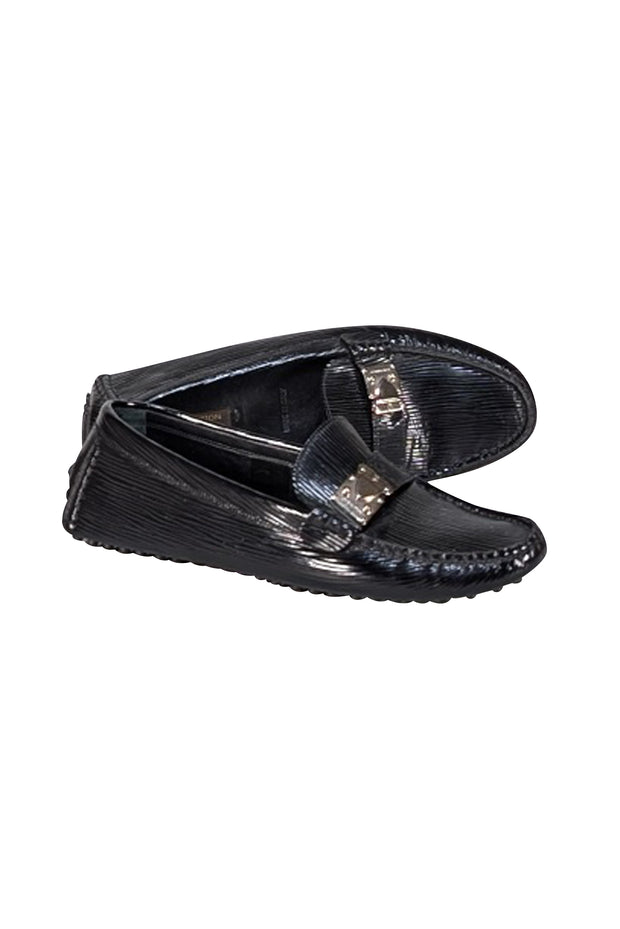 Louis Vuitton - Black Epi Leather Driving Loafers Sz 6.5