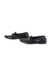 Louis Vuitton - Black Epi Leather Driving Loafers Sz 6.5