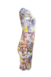 Ted Baker - White Floral Multi Print Mini Dress Sz 4 - Current Boutique
