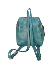 Kara - Kelly Green Pebbled Leather Mini Backpack