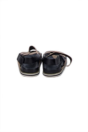 Whistles - Beige & Black Strappy Sandals Sz 8 - Current Boutique