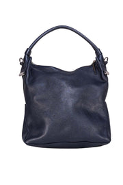 Whistles - Navy Pebbled Leather Satchel Bag