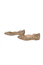 Loeffler Randall - Tan & Black Leopard Print Calf Hair Flats Sz 8 - Current Boutique
