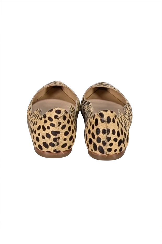 Loeffler Randall - Tan & Black Leopard Print Calf Hair Flats Sz 8 - Current Boutique