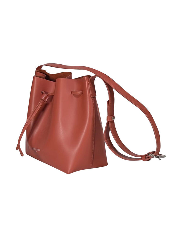 Lancaster Paris - Rust Orange Leather Bucket Bag