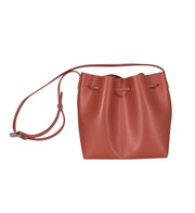 Lancaster Paris - Rust Orange Leather Bucket Bag