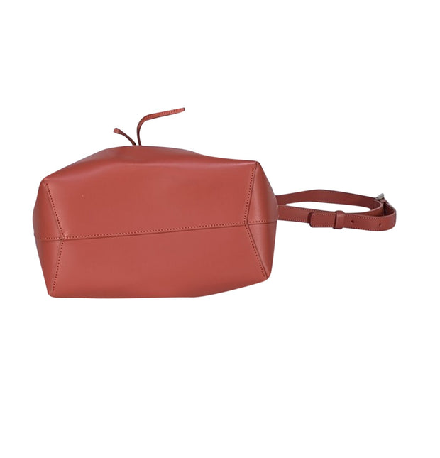 Lancaster Paris - Rust Orange Leather Bucket Bag