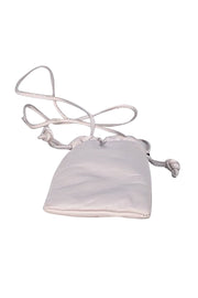 Mansur Gavriel - Ivory Leather Crossbody Pouch - Current Boutique