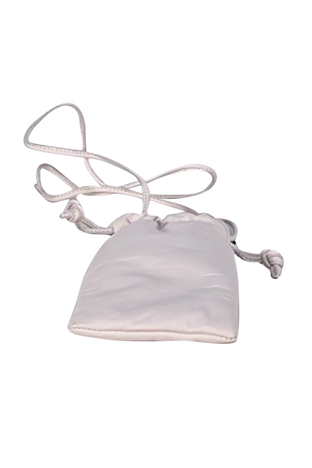 Mansur Gavriel - Ivory Leather Crossbody Pouch - Current Boutique