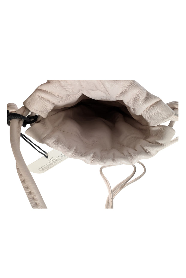 Mansur Gavriel - Ivory Leather Crossbody Pouch - Current Boutique