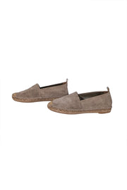 Brunello Cucinelli - Taupe Suede Espadrille Flats Sz 8.5 - Current Boutique