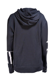 Valentino - Black & White Logo Sweatshirt Sz XL - Current Boutique