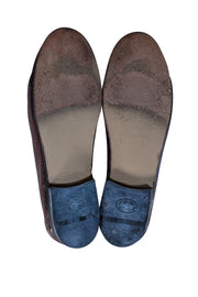Gucci - Brown Textured Leather Loafers Sz 7.5 - Current Boutique