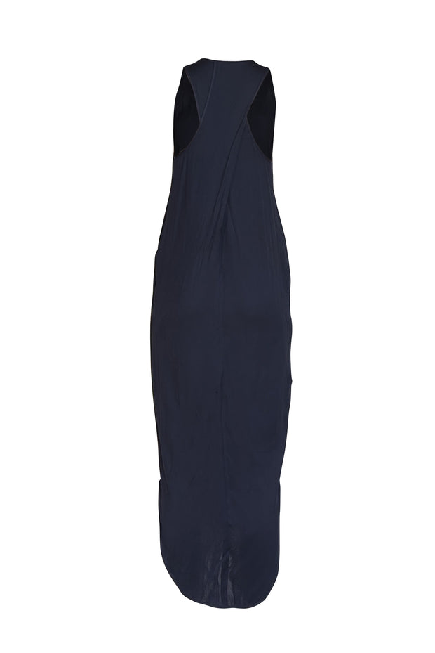 L'Agence - Navy Sleeveless Twist Back Maxi Dress Sz 0 - Current Boutique