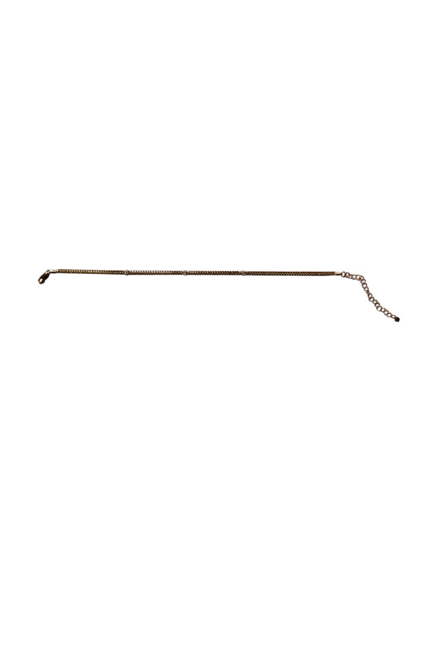Stephanie Gottlieb - Gold Chain Diamond Detail Bracelet - Current Boutique
