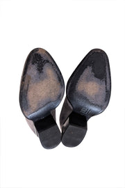 Alexander Wang - Grey Suede Short Ankle Booties Sz 6 - Current Boutique