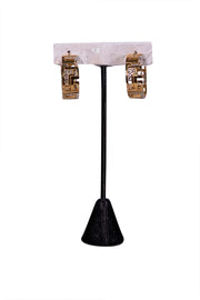 Leda Madera - Mini Goldie Crystal Hoop Earrings - Current Boutique
