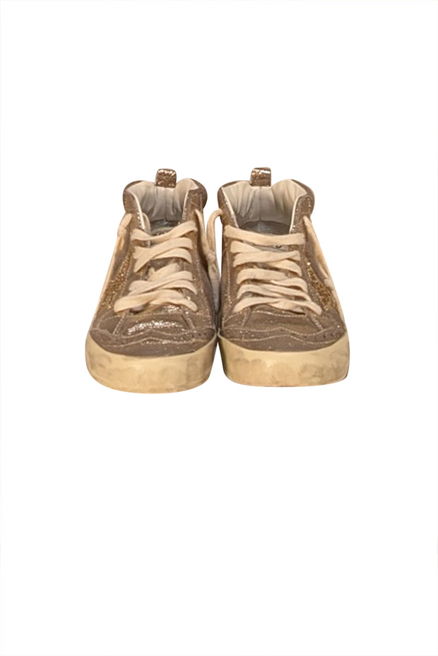 Golden Goose - Gold Leather Midstar Sneakers Sz 7
