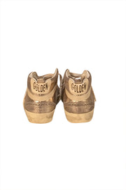 Golden Goose - Gold Leather Midstar Sneakers Sz 7