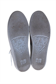 Gucci - White Leather Signature Side Stripe Sneakers Sz 7