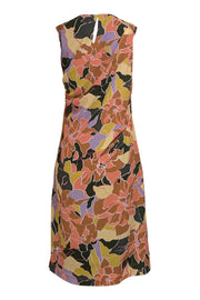 Dries Van Noten - Tan, Green, Lavender, & Peach Print Dress Sz 6