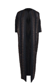 Zero & Maria Cornejo - Black Reversible Midi Coat Sz 0 - Current Boutique