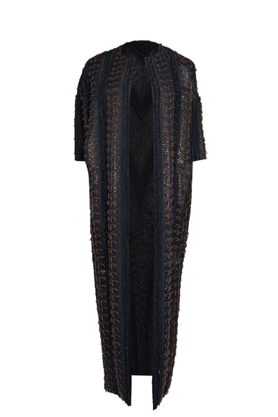 Zero & Maria Cornejo - Black Reversible Midi Coat Sz 0 - Current Boutique
