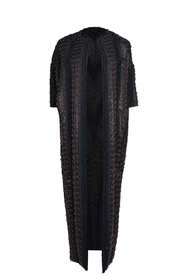 Zero & Maria Cornejo - Black Reversible Midi Coat Sz 0 - Current Boutique