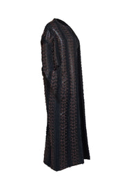 Zero & Maria Cornejo - Black Reversible Midi Coat Sz 0 - Current Boutique
